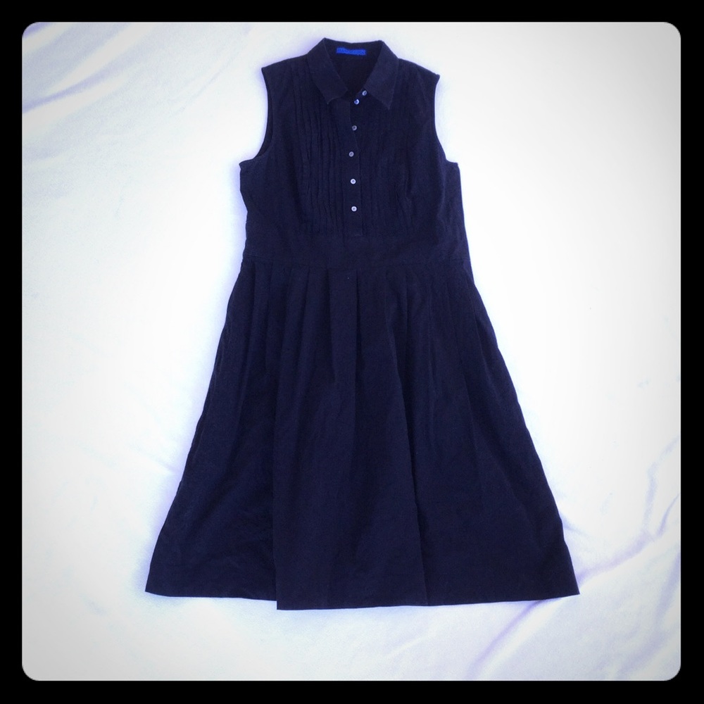 MARTIN + OSA black collared shirt dress SZ 8